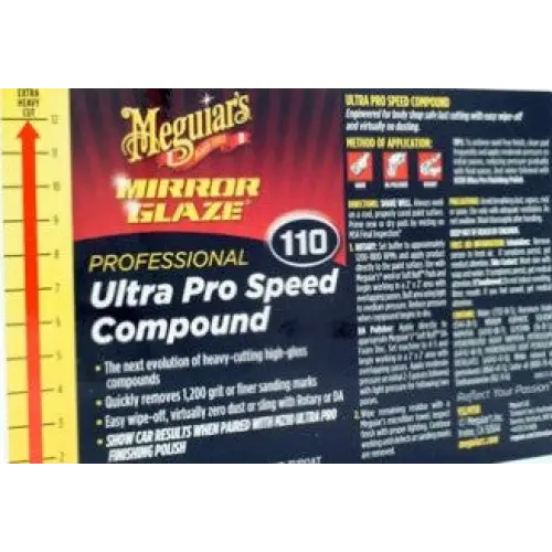 Meguiar’s M110 Mirror Glaze Ultra Pro Speed Compound 16 oz.