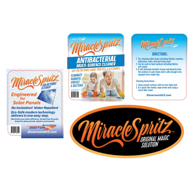 Solar Panel Cleaner 64oz bottle by Miracle Spritz - Solar
