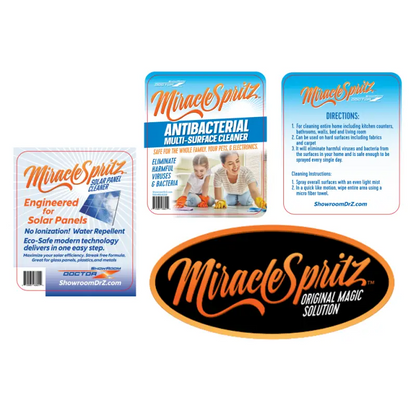 Solar Panel Cleaner 64oz bottle by Miracle Spritz - Solar